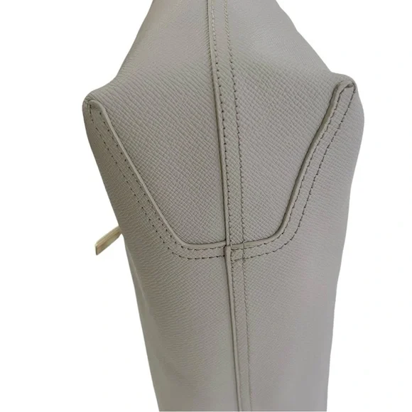 VINCE CAMUTO Leila Gray Driftwood Saffiano Leather Tote Bag - Picture 13 of 14